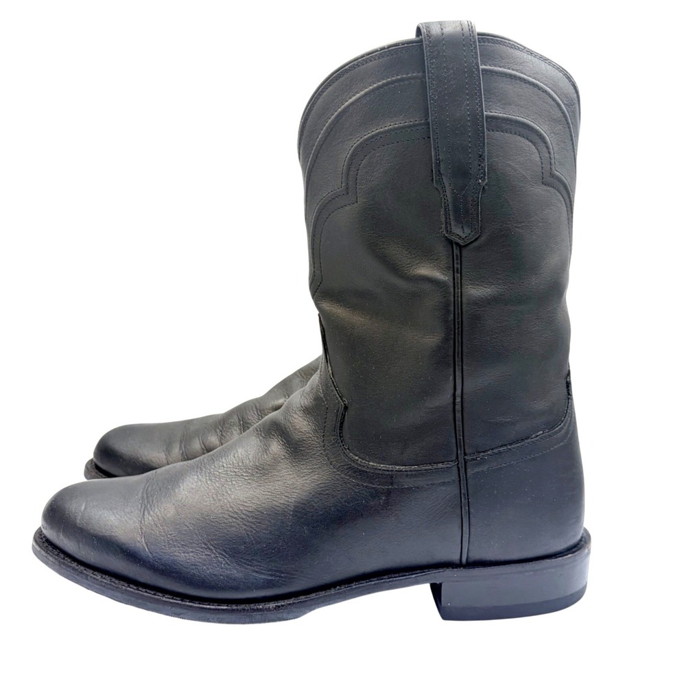 Tecovas The Jake Western‎ Boots Mens 13EE Black Leather Roper Cowboy Rodeo
